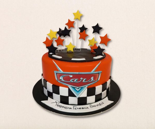 Τούρτα γενεθλίων με θέμα Cars