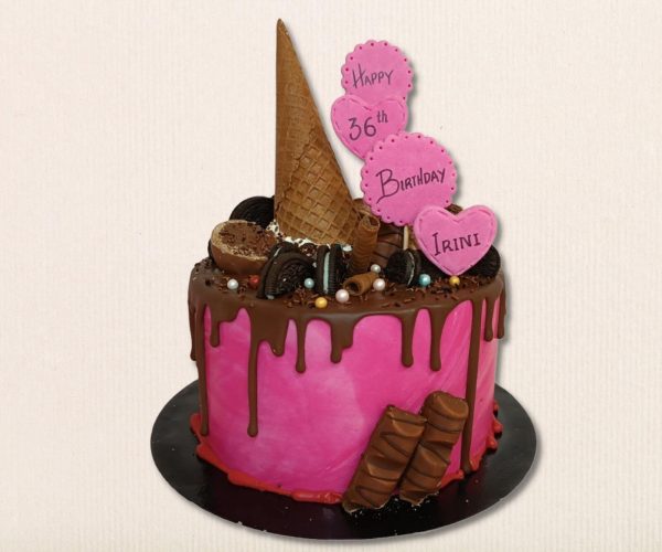 Τούρτα γενεθλίων με παγωτά