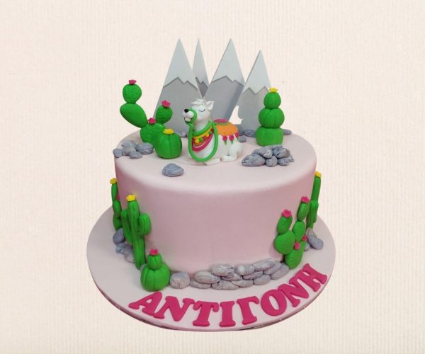 Τούρτα γενεθλίων με θέμα Λάμα