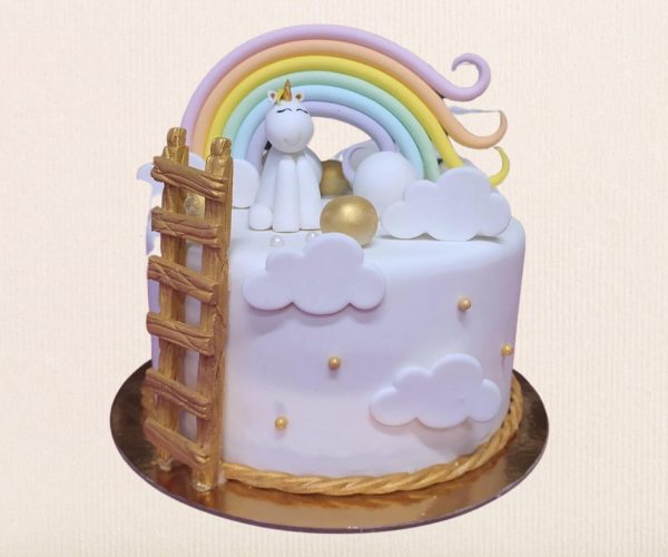 Τούρτα γενεθλίων με θέμα Μονόκερος Unicorn